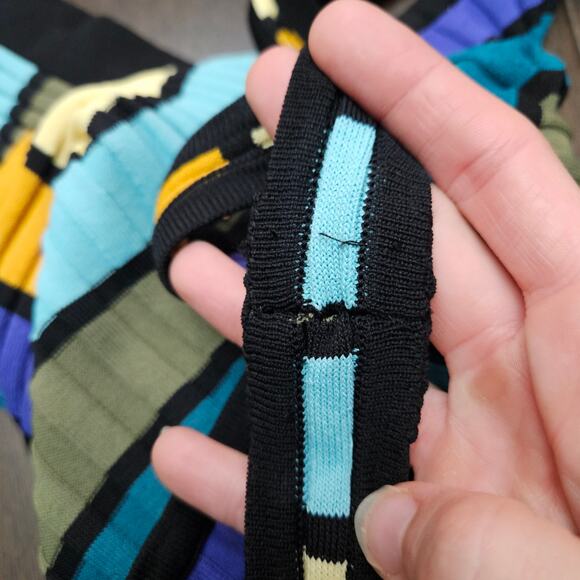 Solid & Striped Ribbed Tank Midi Dress Women’s M Multicolor Striped Beach Resort - Picture 16 of 16